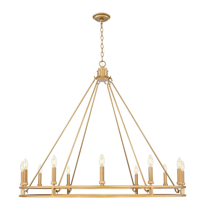 Z-Lite Canada - 4005-12SBR - 12 Light Chandelier - Dennison - Signature Brass