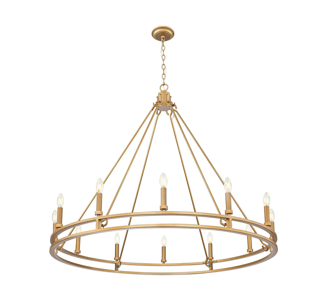 Z-Lite Canada - 4005-12SBR - 12 Light Chandelier - Dennison - Signature Brass