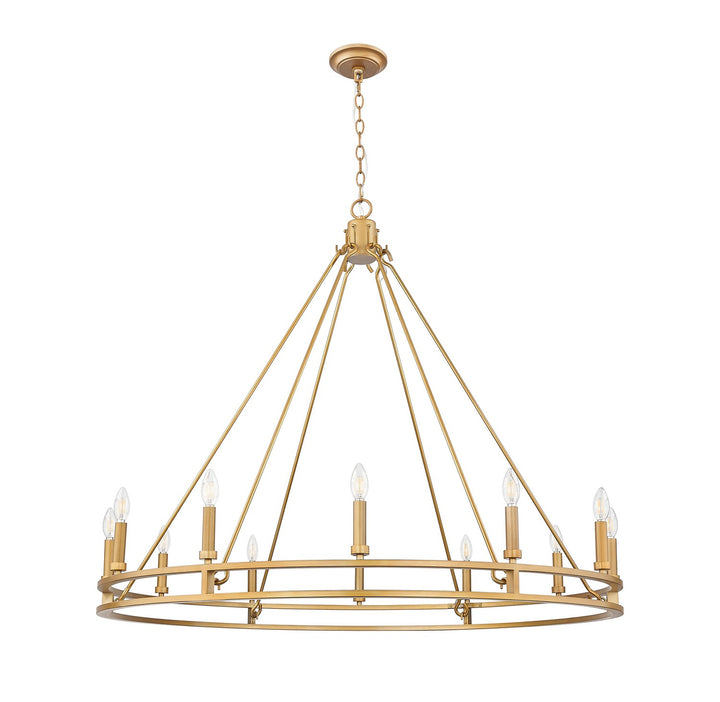 Z-Lite Canada - 4005-12SBR - 12 Light Chandelier - Dennison - Signature Brass