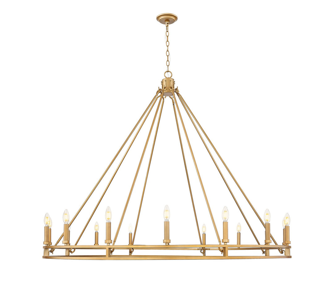 Z-Lite Canada - 4005-16SBR - 16 Light Chandelier - Dennison - Signature Brass