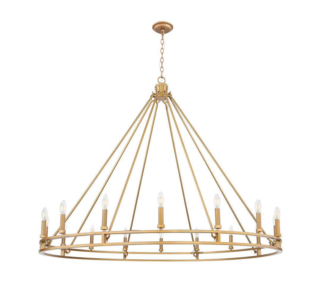 Z-Lite Canada - 4005-16SBR - 16 Light Chandelier - Dennison - Signature Brass