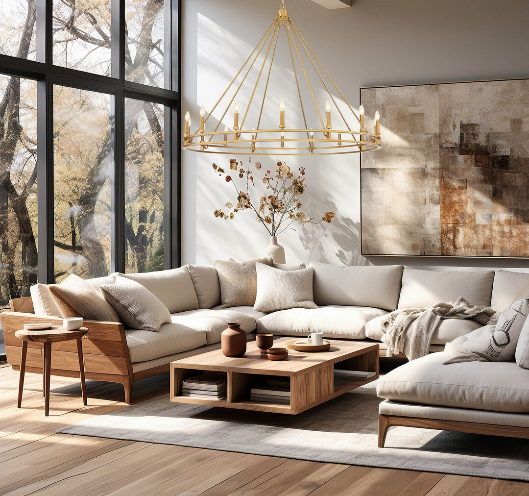 Z-Lite Canada - 4005-16SBR - 16 Light Chandelier - Dennison - Signature Brass