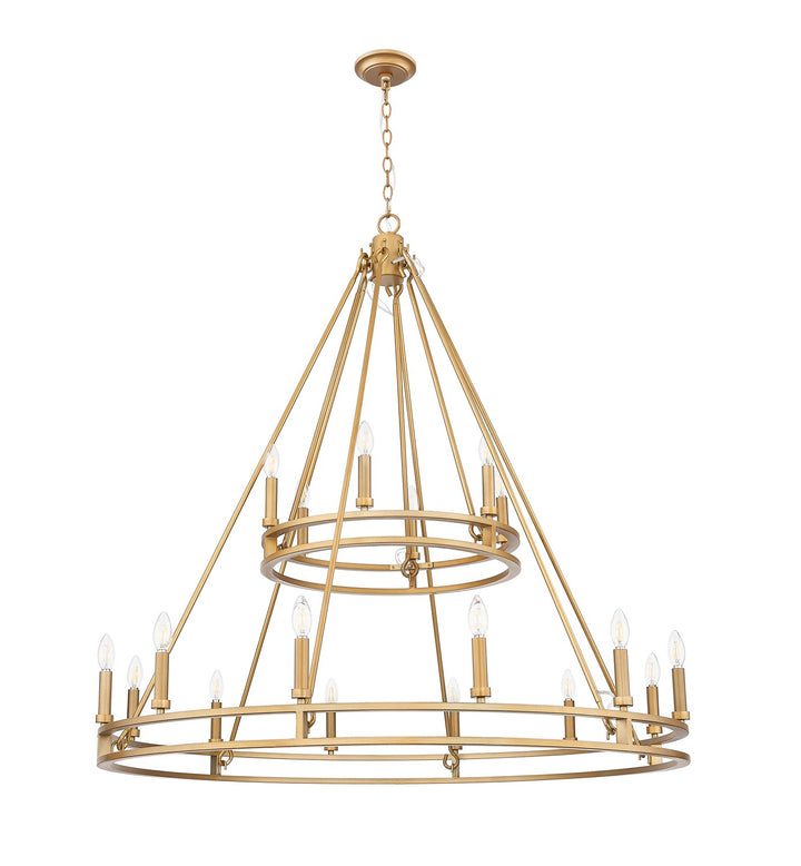 Z-Lite Canada - 4005-18SBR - 18 Light Chandelier - Dennison - Signature Brass