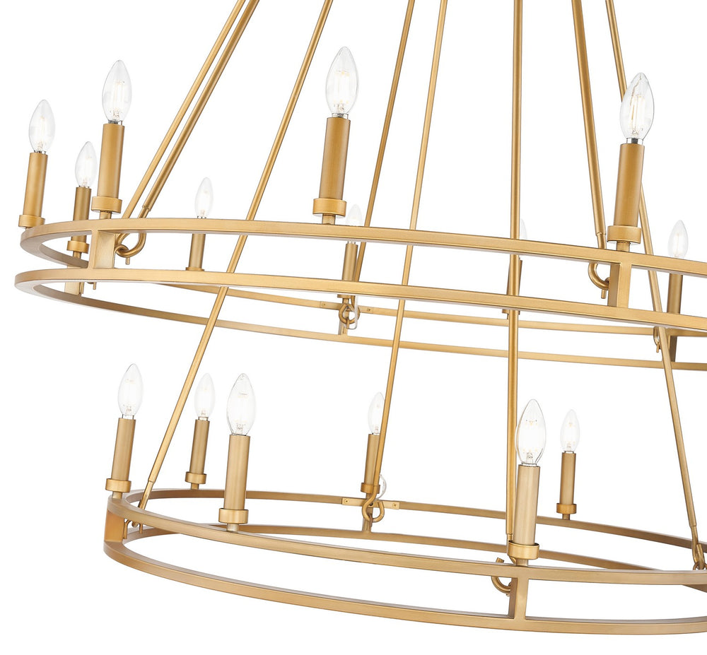 Z-Lite Canada - 4005-20SBR - 20 Light Chandelier - Dennison - Signature Brass
