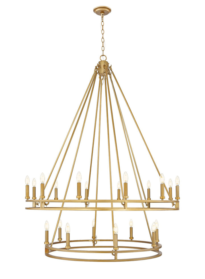 Z-Lite Canada - 4005-20SBR - 20 Light Chandelier - Dennison - Signature Brass