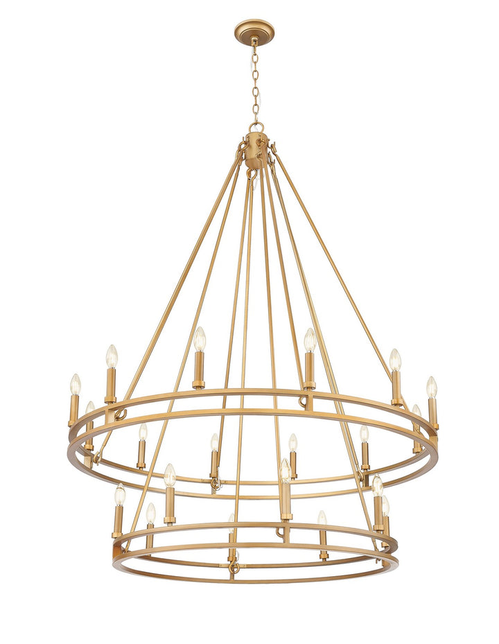 Z-Lite Canada - 4005-20SBR - 20 Light Chandelier - Dennison - Signature Brass