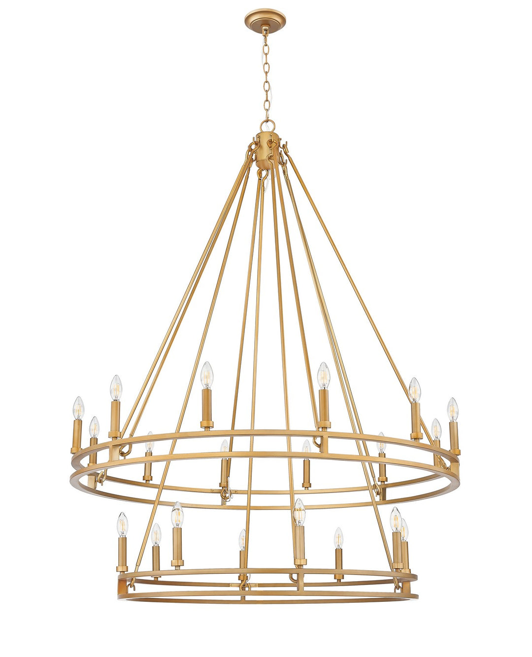 Z-Lite Canada - 4005-20SBR - 20 Light Chandelier - Dennison - Signature Brass