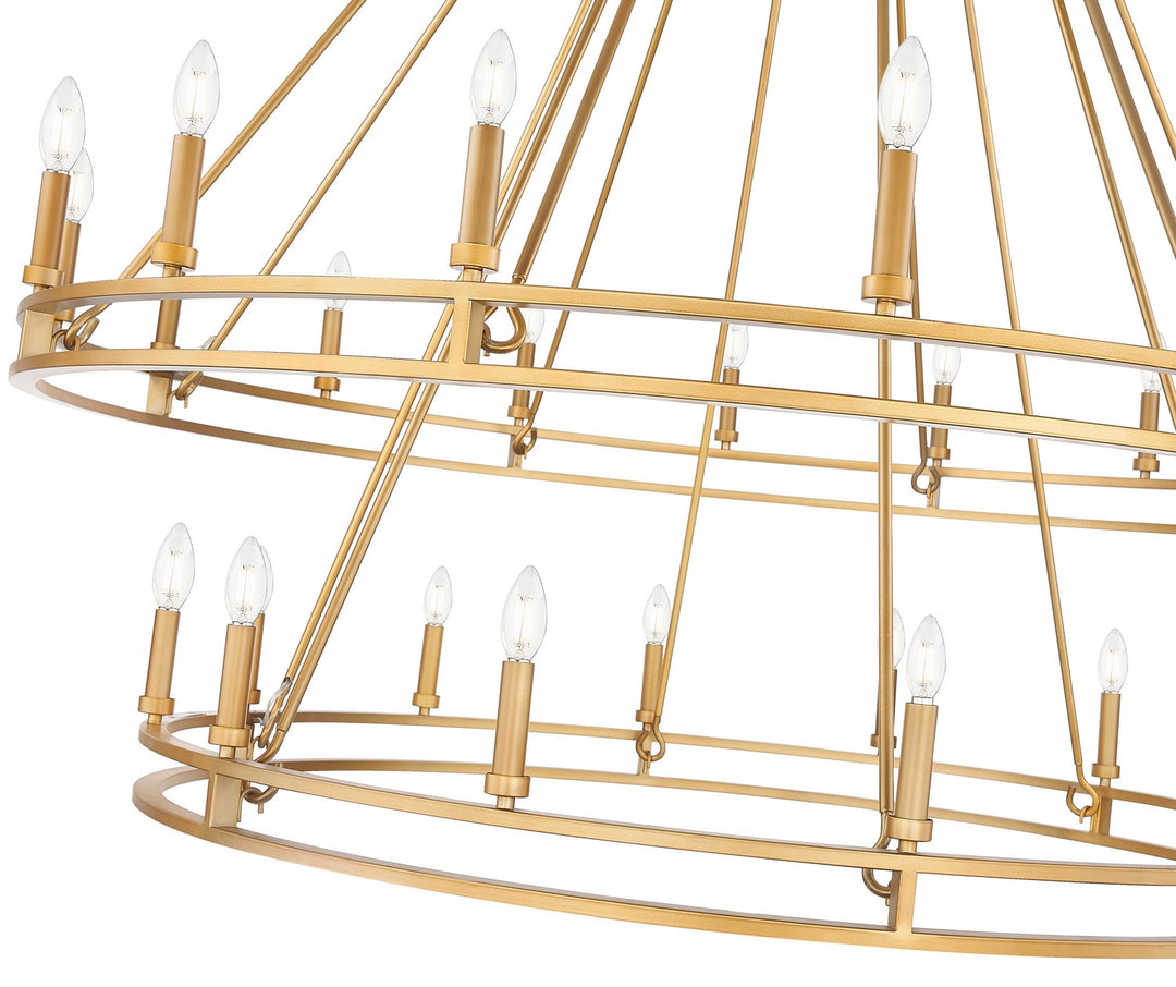 Z-Lite Canada - 4005-28SBR - 28 Light Chandelier - Dennison - Signature Brass
