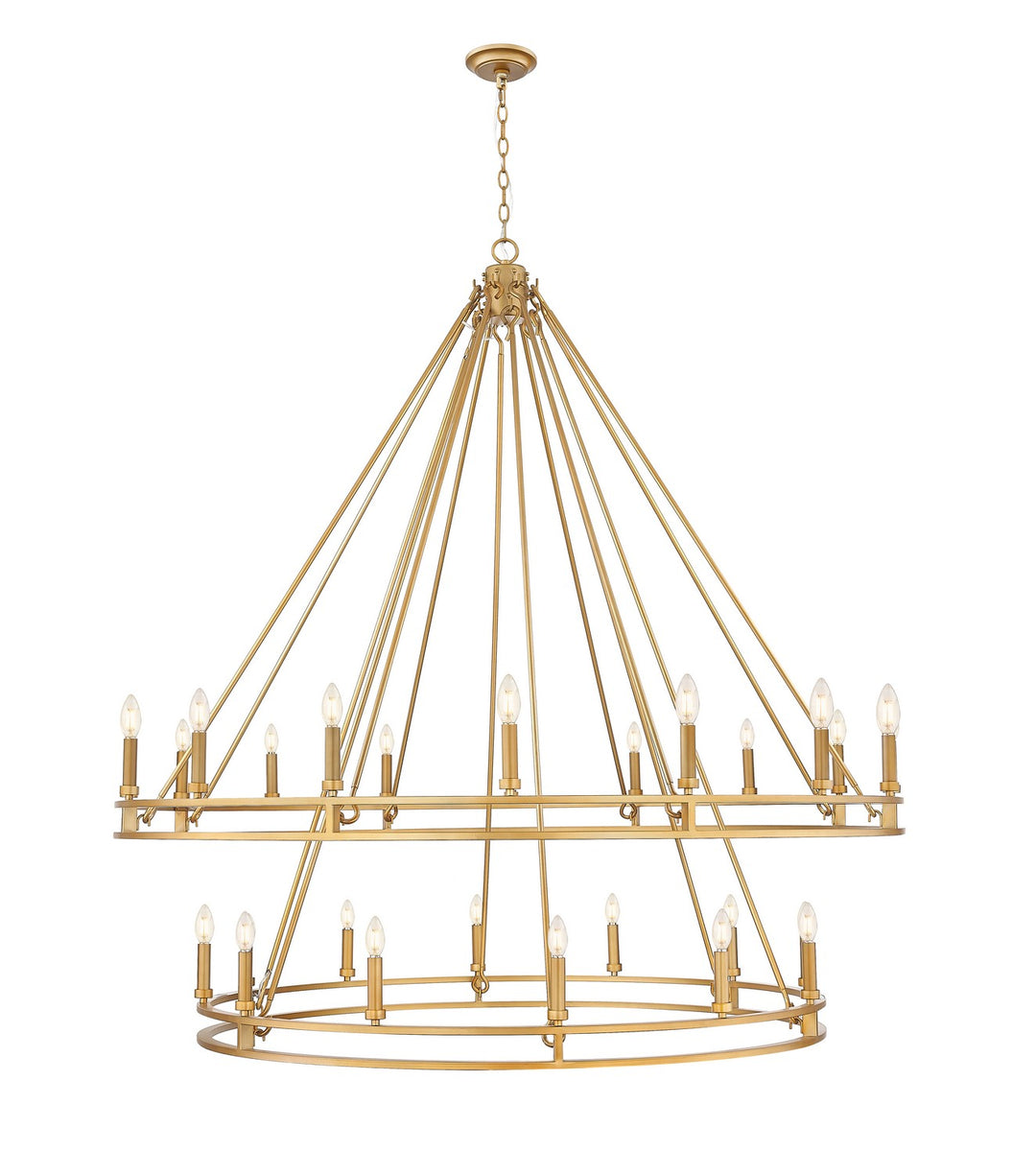 Z-Lite Canada - 4005-28SBR - 28 Light Chandelier - Dennison - Signature Brass
