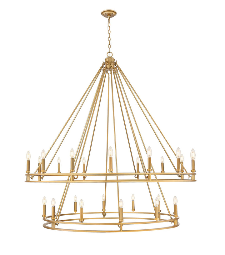 Z-Lite Canada - 4005-28SBR - 28 Light Chandelier - Dennison - Signature Brass