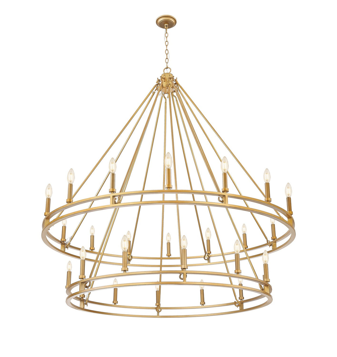 Z-Lite Canada - 4005-28SBR - 28 Light Chandelier - Dennison - Signature Brass