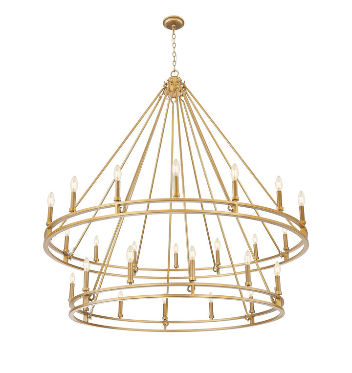 Z-Lite Canada - 4005-28SBR - 28 Light Chandelier - Dennison - Signature Brass