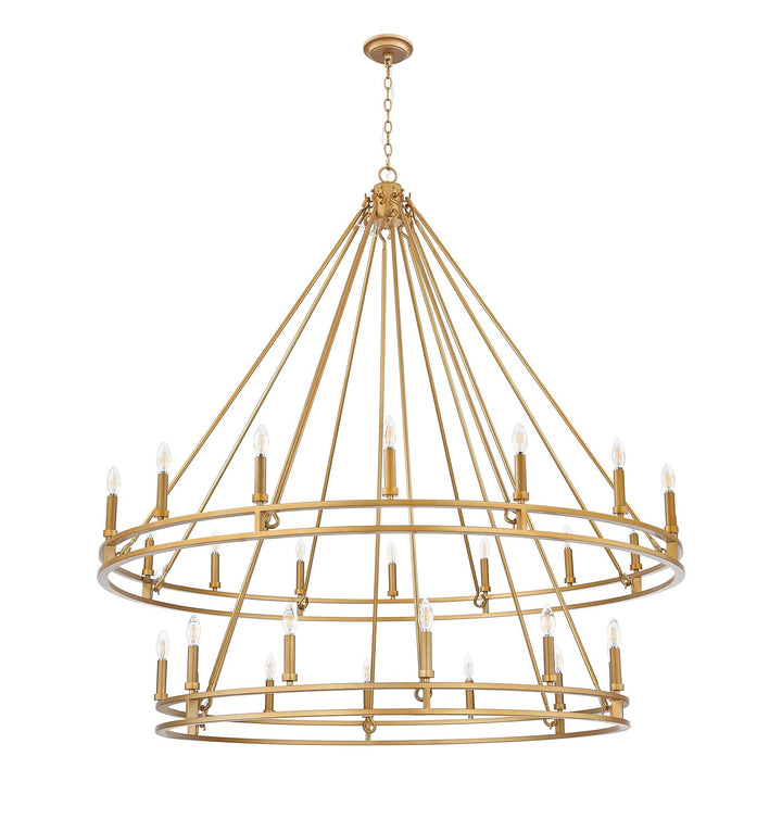 Z-Lite Canada - 4005-28SBR - 28 Light Chandelier - Dennison - Signature Brass