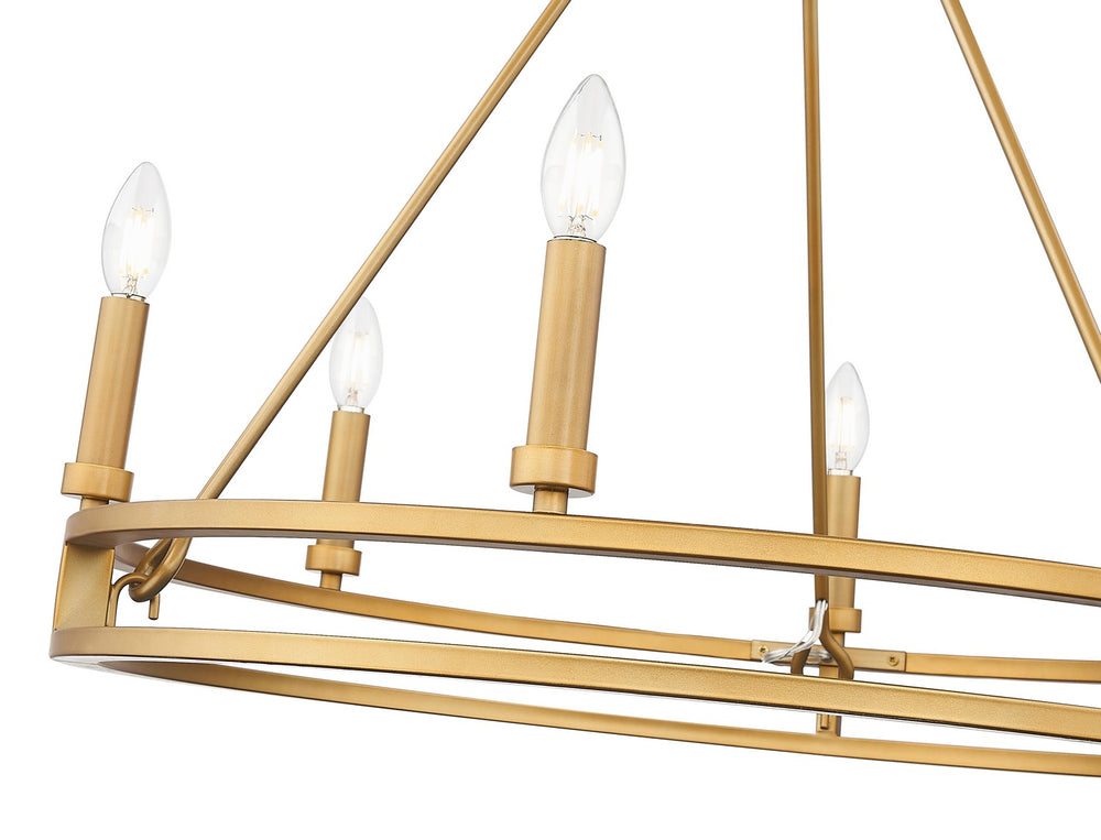 Z-Lite Canada - 4005-6SBR - Six Light Chandelier - Dennison - Signature Brass