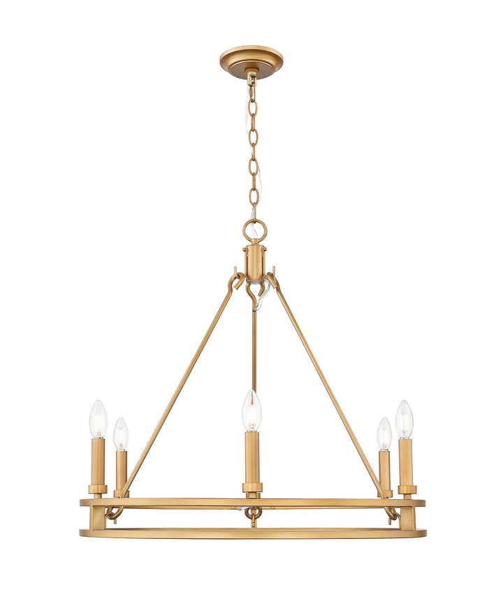 Z-Lite Canada - 4005-6SBR - Six Light Chandelier - Dennison - Signature Brass