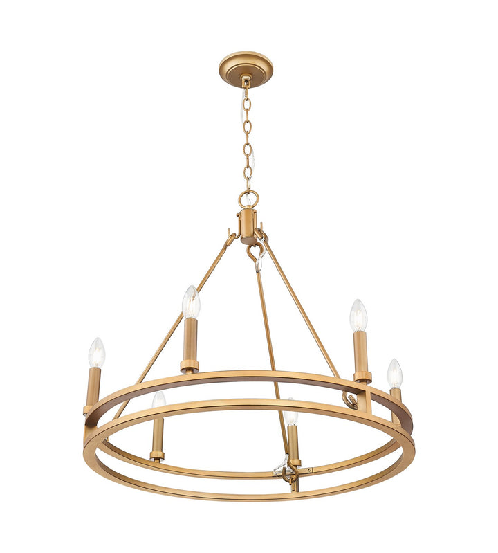 Z-Lite Canada - 4005-6SBR - Six Light Chandelier - Dennison - Signature Brass