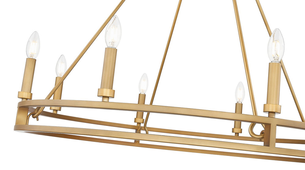 Z-Lite Canada - 4005-8SBR - Eight Light Chandelier - Dennison - Signature Brass