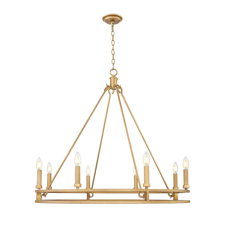 Z-Lite Canada - 4005-8SBR - Eight Light Chandelier - Dennison - Signature Brass