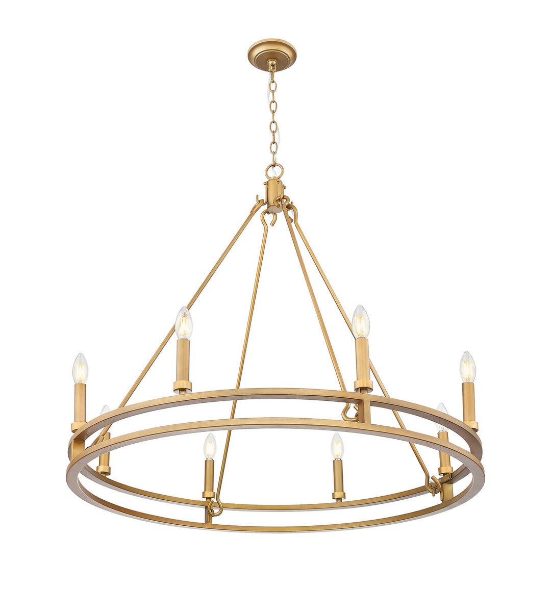Z-Lite Canada - 4005-8SBR - Eight Light Chandelier - Dennison - Signature Brass