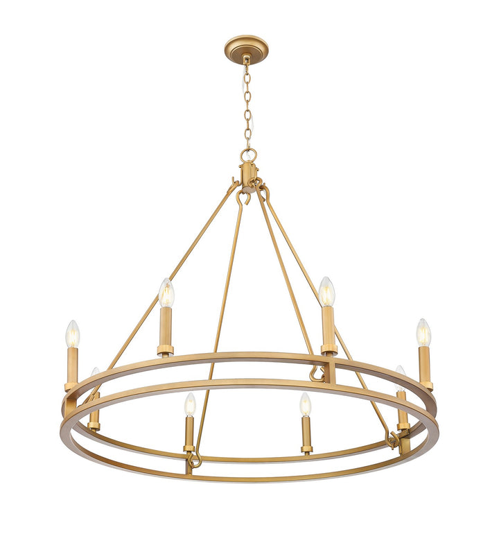 Z-Lite Canada - 4005-8SBR - Eight Light Chandelier - Dennison - Signature Brass