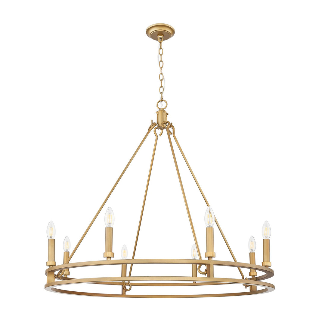 Z-Lite Canada - 4005-8SBR - Eight Light Chandelier - Dennison - Signature Brass