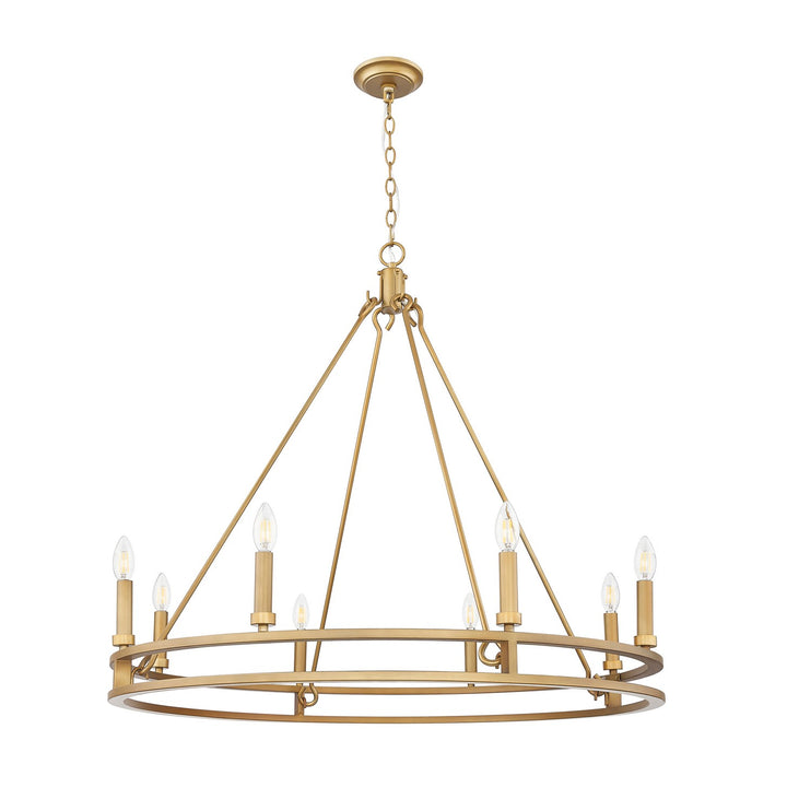 Z-Lite Canada - 4005-8SBR - Eight Light Chandelier - Dennison - Signature Brass