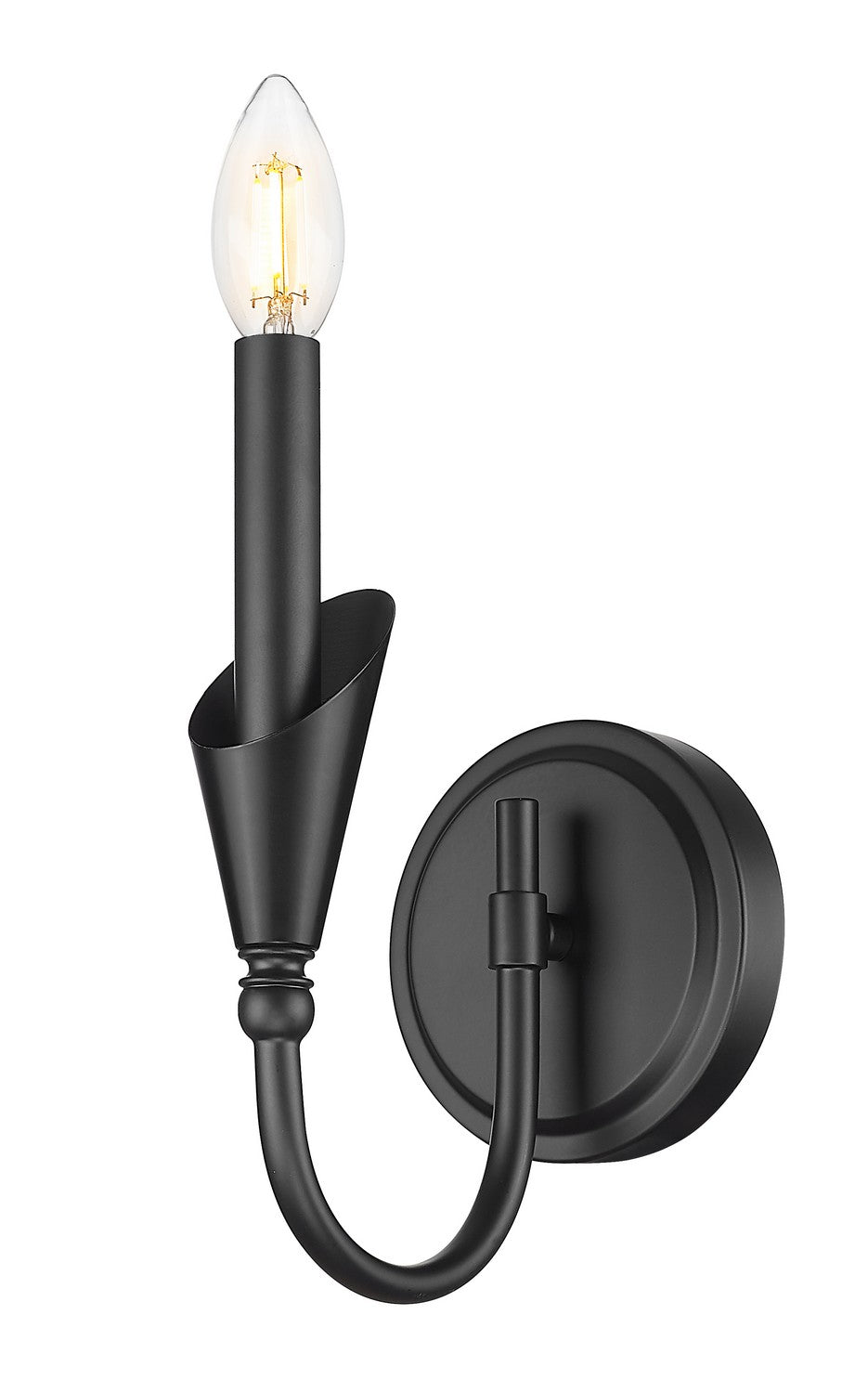 Z-Lite Canada - 4014-1S-MB - One Light Wall Sconce - Claudelle - Matte Black