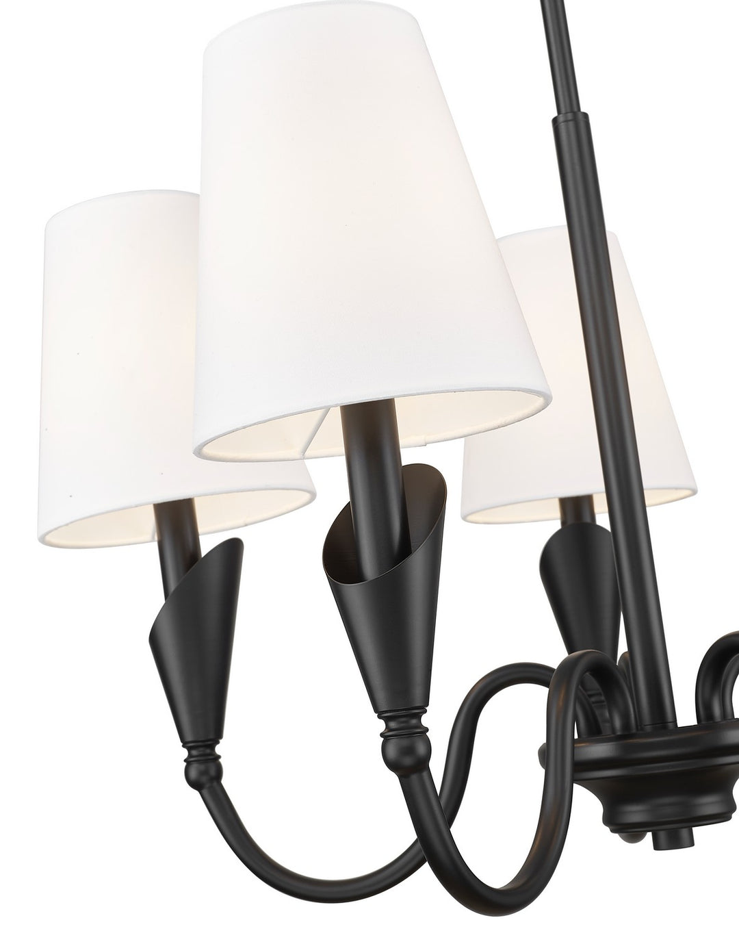 Z-Lite Canada - 4014-24MB - Five Light Chandelier - Claudelle - Matte Black