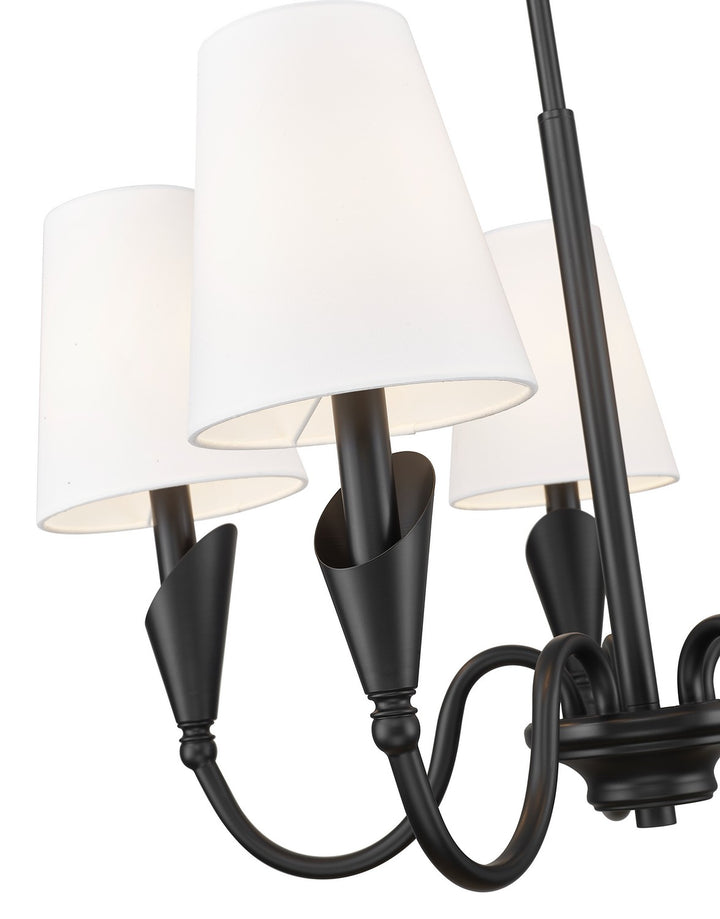 Z-Lite Canada - 4014-24MB - Five Light Chandelier - Claudelle - Matte Black