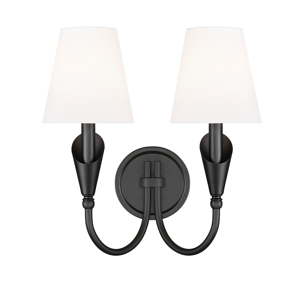 Z-Lite Canada - 4014-2S-MB - Two Light Wall Sconce - Claudelle - Matte Black