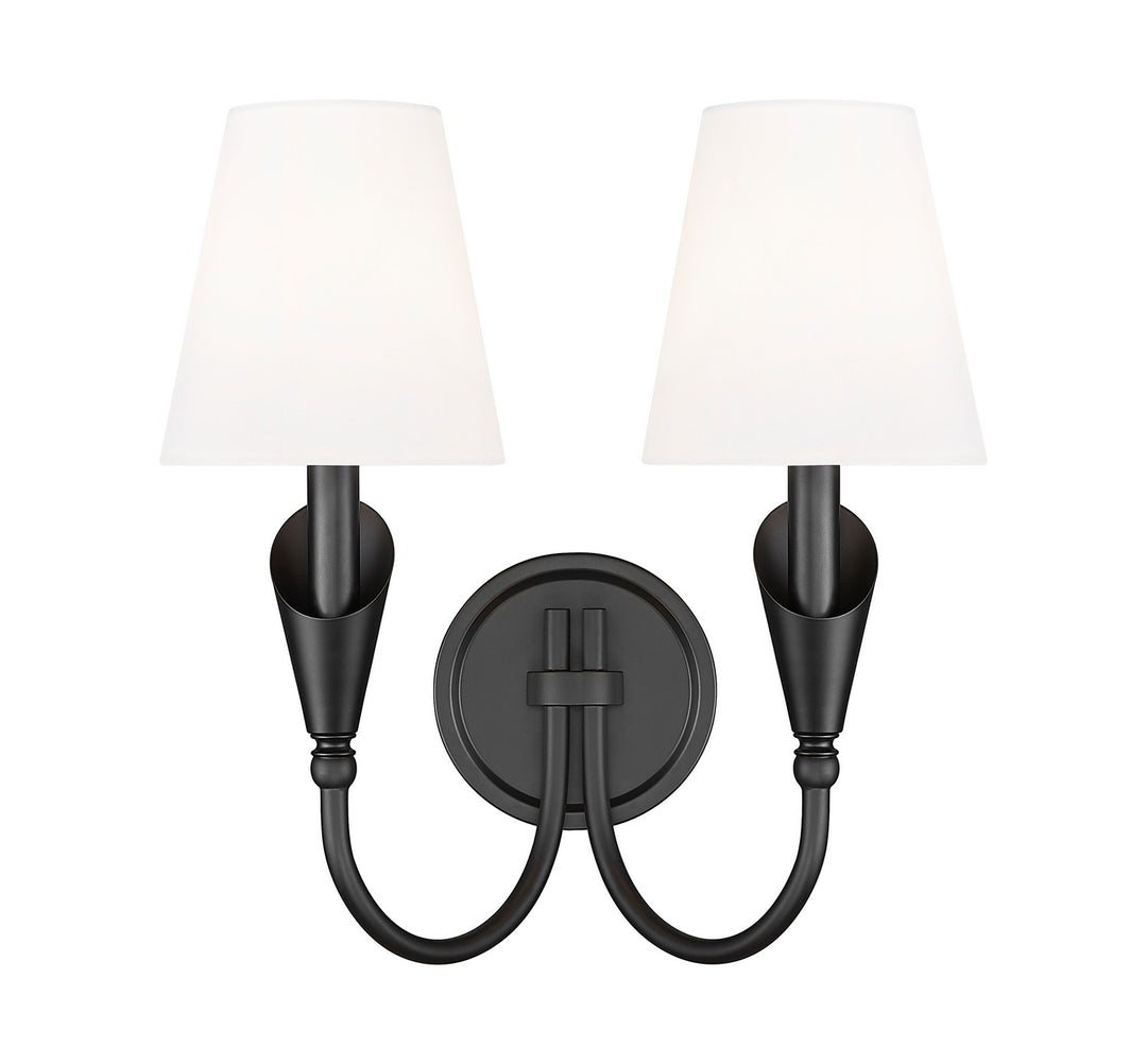 Z-Lite Canada - 4014-2S-MB - Two Light Wall Sconce - Claudelle - Matte Black
