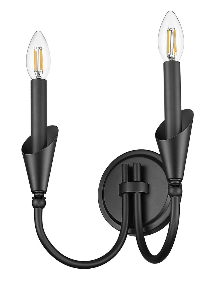 Z-Lite Canada - 4014-2S-MB - Two Light Wall Sconce - Claudelle - Matte Black