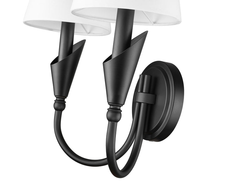 Z-Lite Canada - 4014-2S-MB - Two Light Wall Sconce - Claudelle - Matte Black