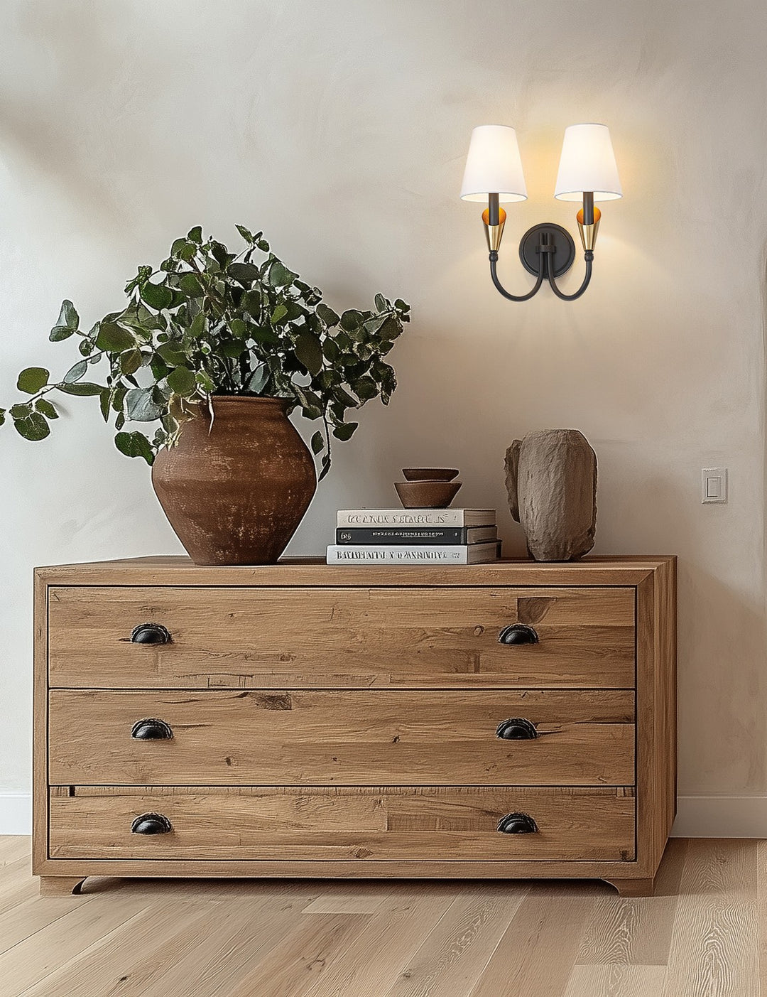 Z-Lite Canada - 4014-2S-MB-MGLD - Two Light Wall Sconce - Claudelle - Matte Black + Modern Gold