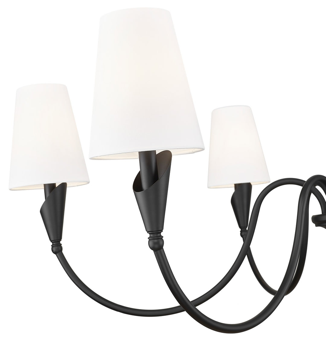 Z-Lite Canada - 4014-46MB - Six Light Chandelier - Claudelle - Matte Black