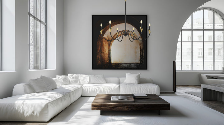 Z-Lite Canada - 4014-46MB-MGLD - Six Light Chandelier - Claudelle - Matte Black + Modern Gold