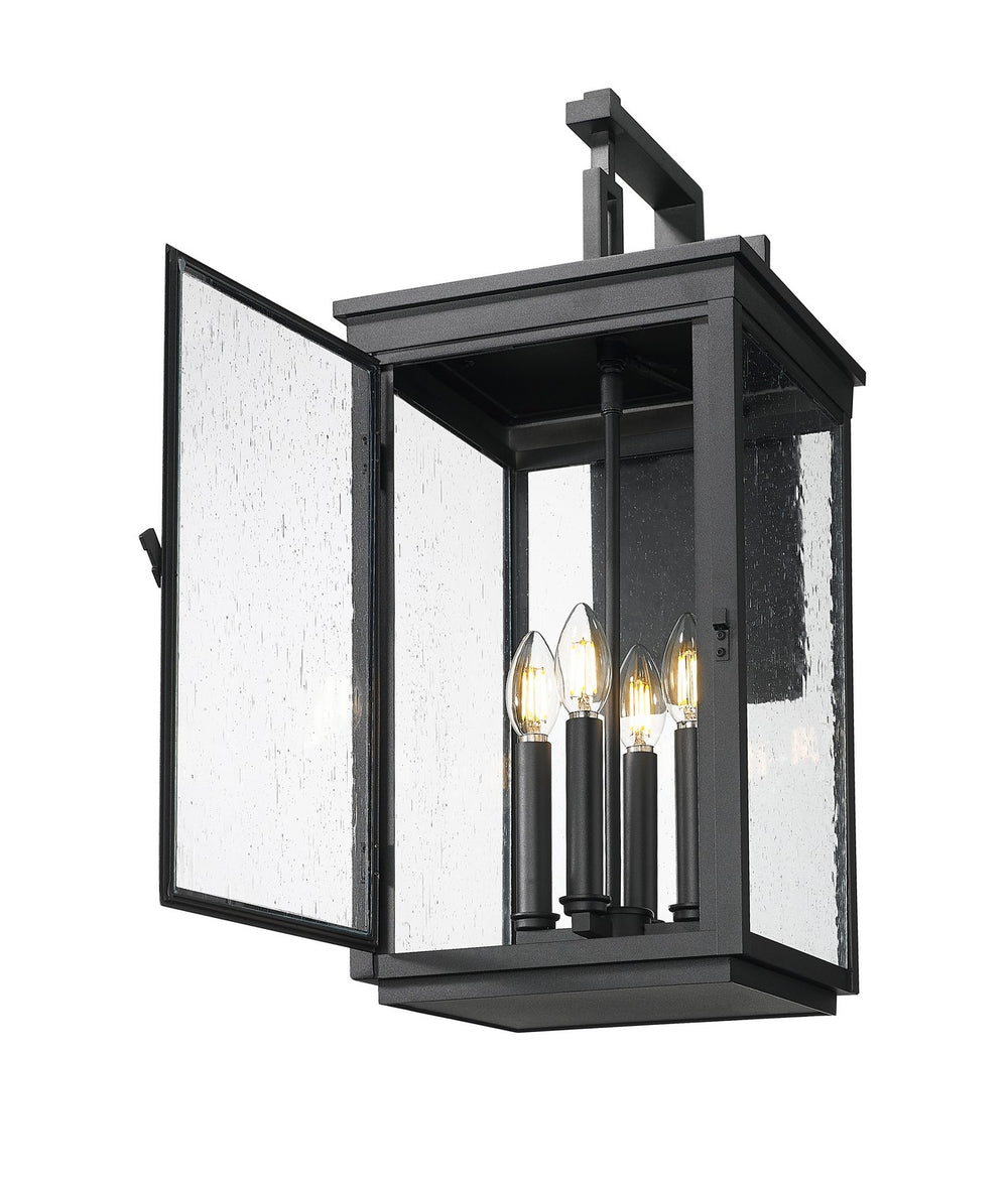 Z-Lite Canada - 5019B-BK - Four Light Outdoor Wall Mount - Hartwell - Sand Black