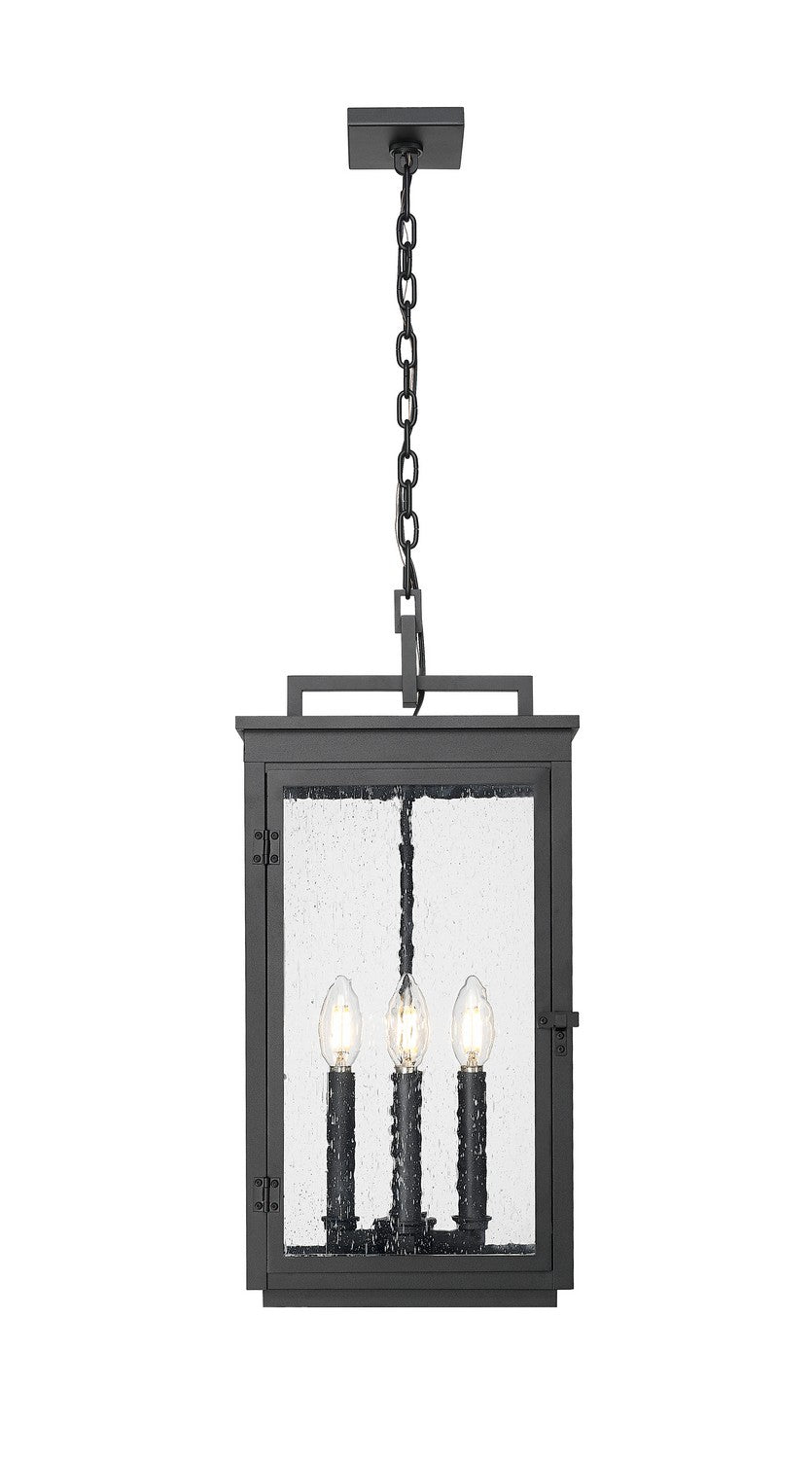 Z-Lite Canada - 5019CHB-BK - Four Light Outdoor Chain Mount Ceiling Fixture - Hartwell - Sand Black