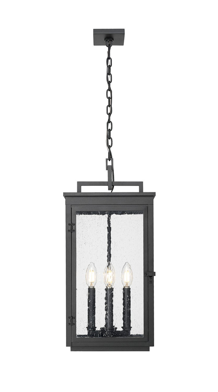 Z-Lite Canada - 5019CHB-BK - Four Light Outdoor Chain Mount Ceiling Fixture - Hartwell - Sand Black