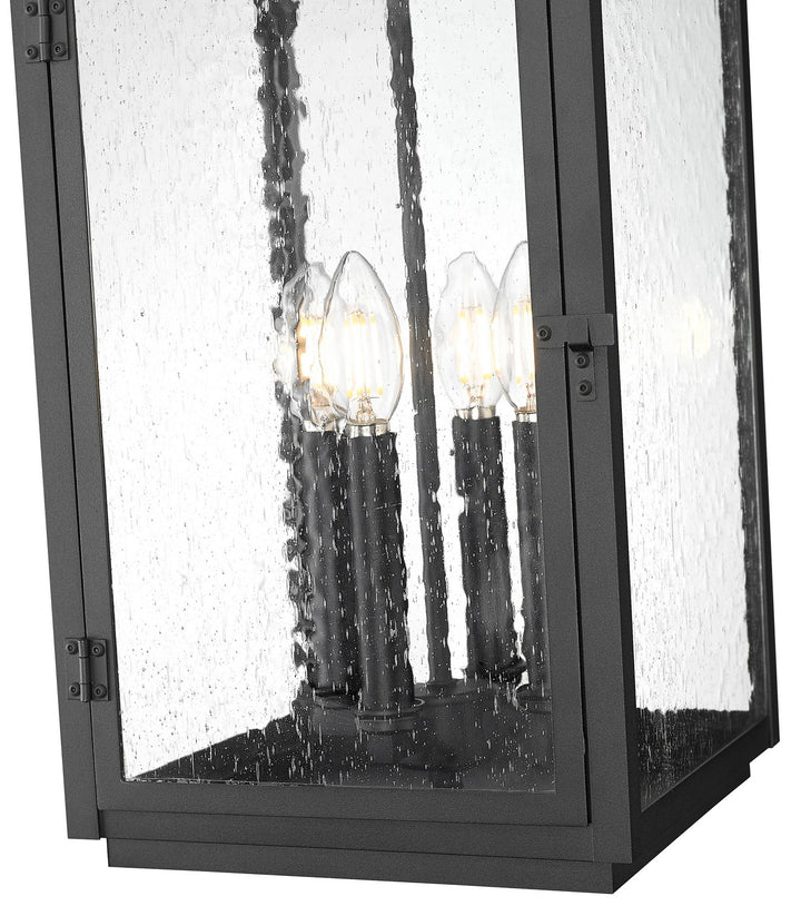 Z-Lite Canada - 5019CHB-BK - Four Light Outdoor Chain Mount Ceiling Fixture - Hartwell - Sand Black