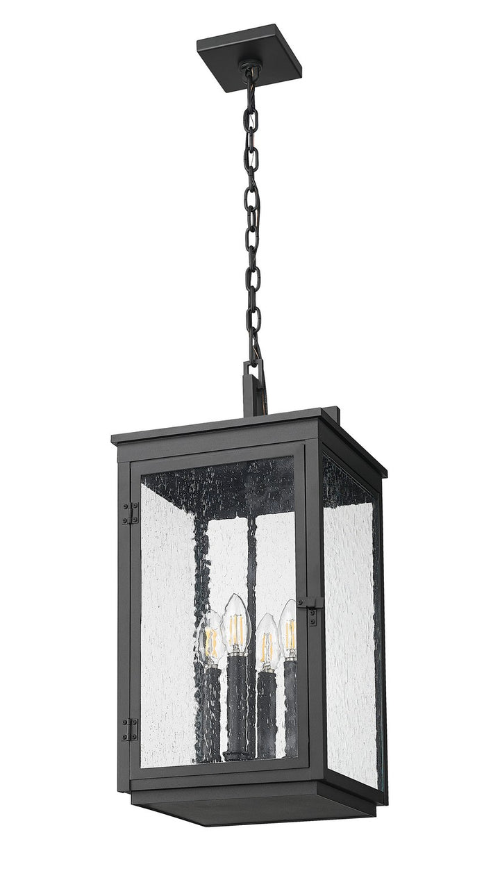 Z-Lite Canada - 5019CHB-BK - Four Light Outdoor Chain Mount Ceiling Fixture - Hartwell - Sand Black