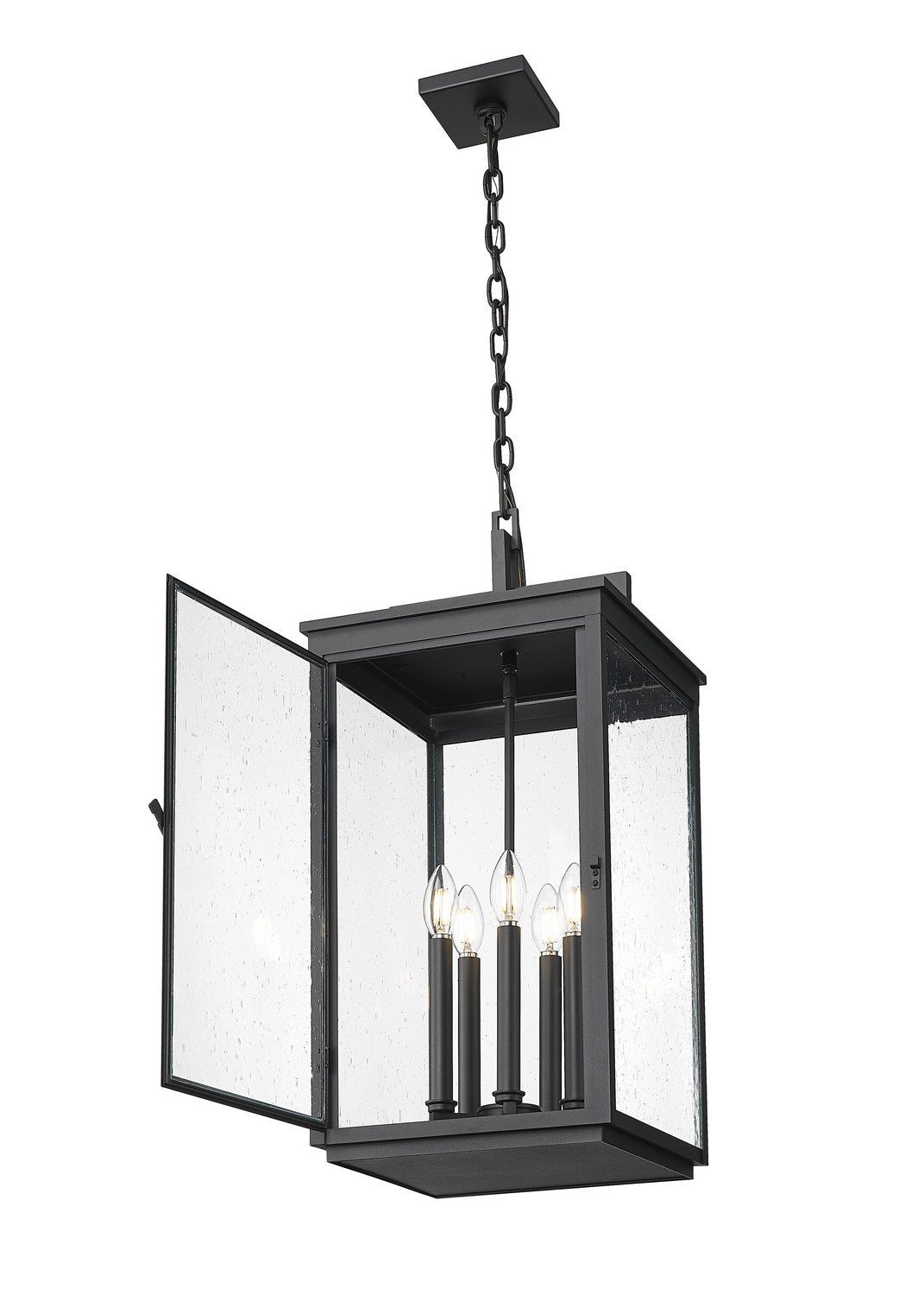 Z-Lite Canada - 5019CHXL-BK - Five Light Outdoor Chain Mount Ceiling Fixture - Hartwell - Sand Black