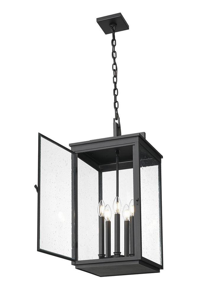 Z-Lite Canada - 5019CHXL-BK - Five Light Outdoor Chain Mount Ceiling Fixture - Hartwell - Sand Black