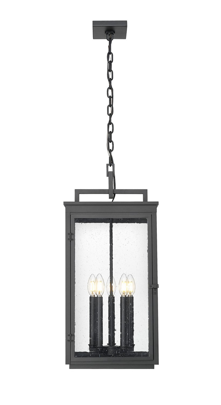 Z-Lite Canada - 5019CHXL-BK - Five Light Outdoor Chain Mount Ceiling Fixture - Hartwell - Sand Black