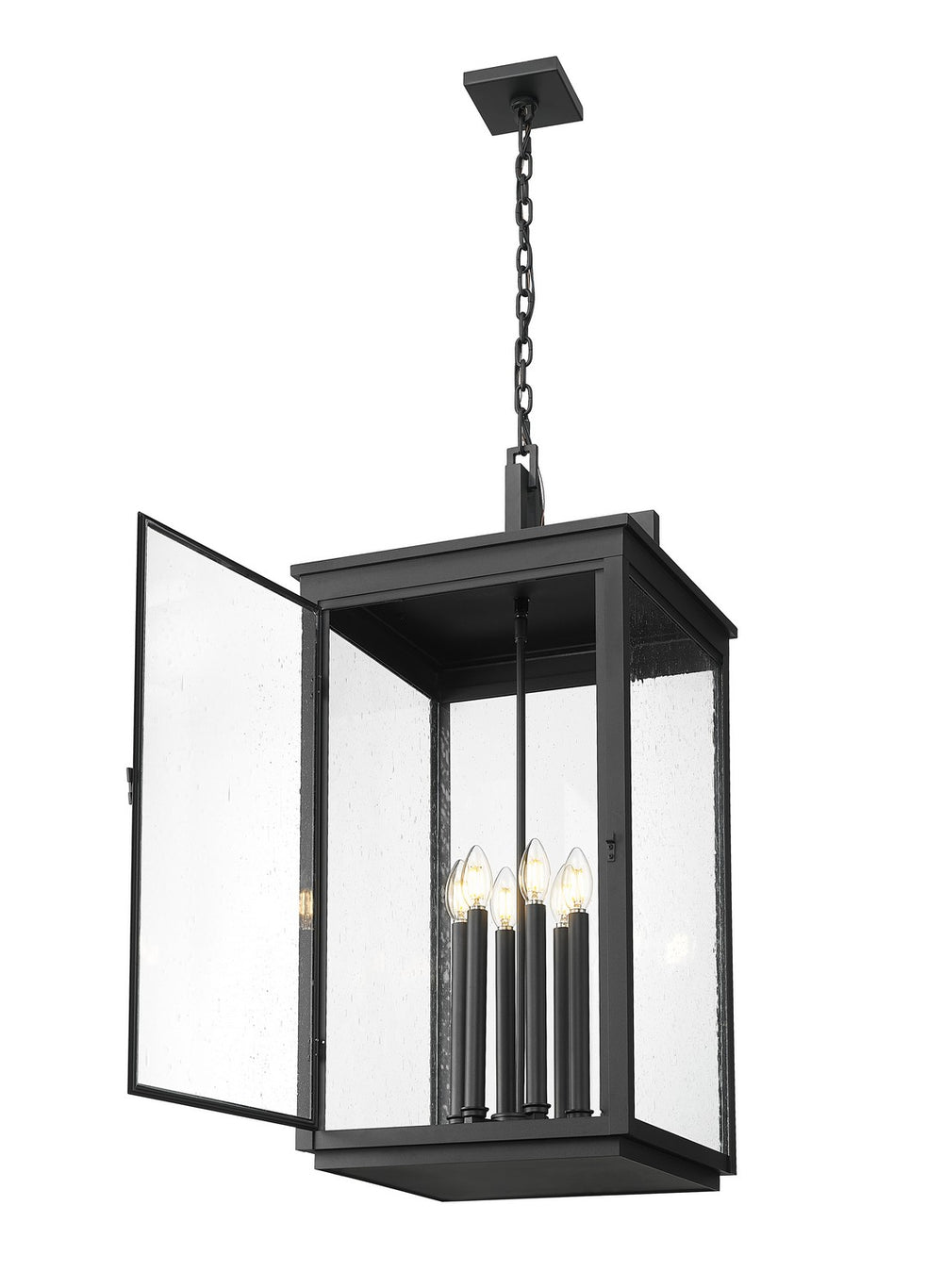 Z-Lite Canada - 5019CHXXL-BK - Six Light Outdoor Chain Mount Ceiling Fixture - Hartwell - Sand Black