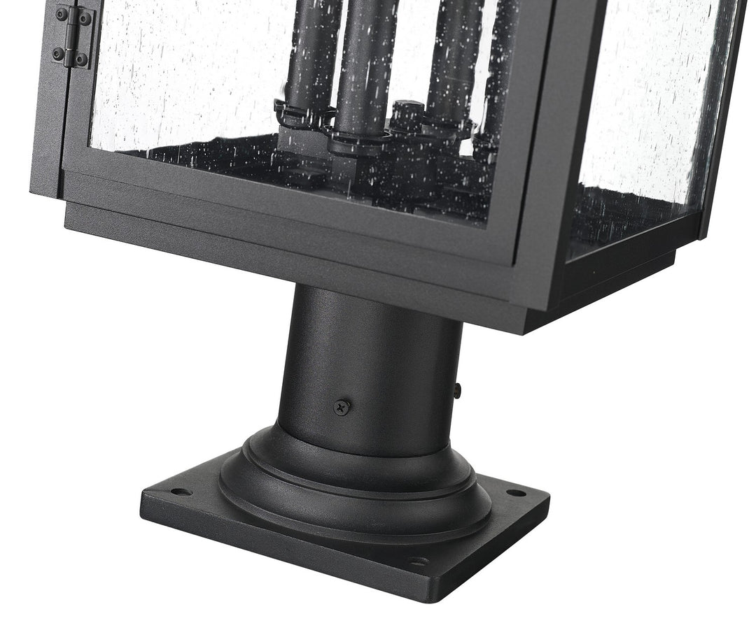 Z-Lite Canada - 5019PHBR-533PM-BK - Four Light Outdoor Pier Mounted - Hartwell - Sand Black