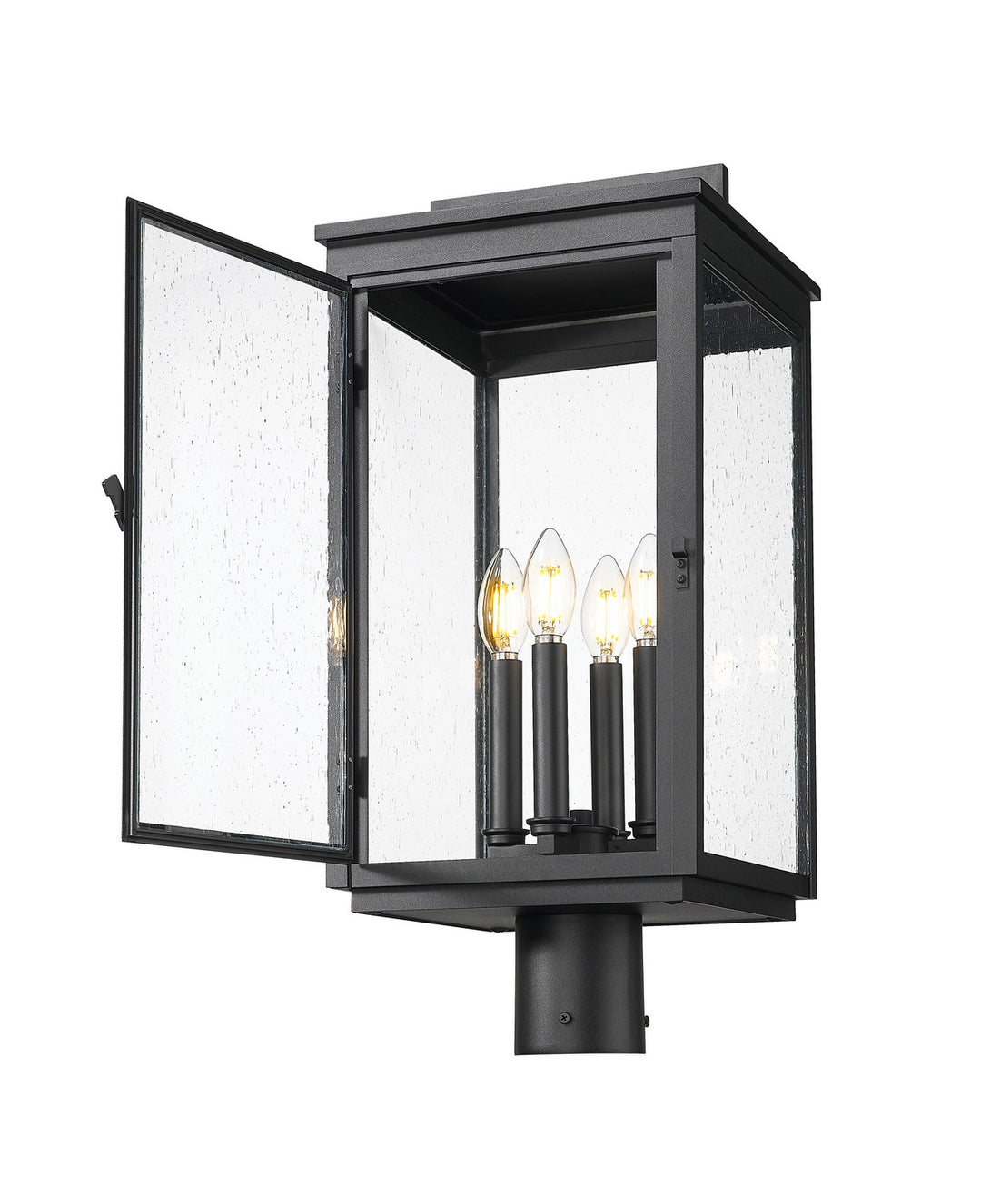 Z-Lite Canada - 5019PHBR-BK - Four Light Outdoor Post Mount - Hartwell - Sand Black