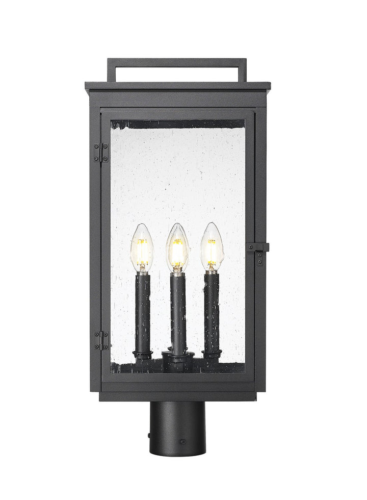 Z-Lite Canada - 5019PHBR-BK - Four Light Outdoor Post Mount - Hartwell - Sand Black