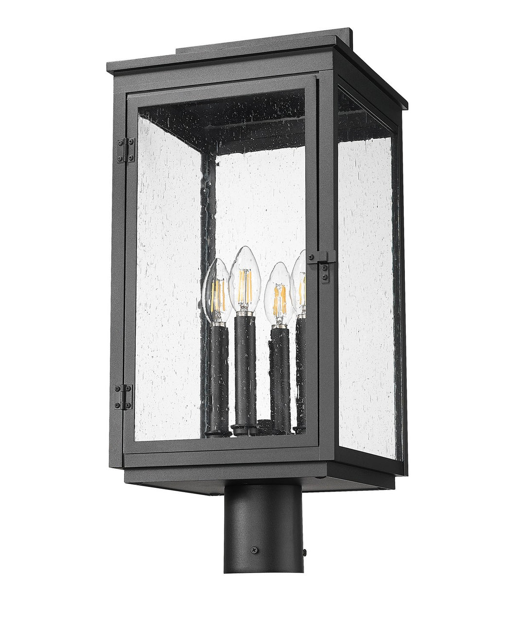 Z-Lite Canada - 5019PHBR-BK - Four Light Outdoor Post Mount - Hartwell - Sand Black