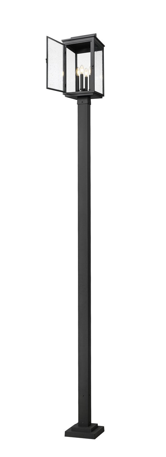 Z-Lite Canada - 5019PHBS-536P-BK - Four Light Outdoor Post Mount - Hartwell - Sand Black